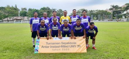 Pamong Kalurahan Sendangsari Ikut Serta Dalam Turnamen Sepakbola Antar Instasi-Milad UMY Tahun 2020