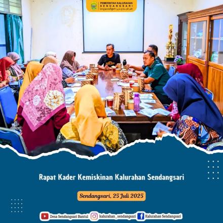 Rapat Kader Kemiskinan Kalurahan Sendangsari Bahas Persiapan Pembagian Beras dan Pendataan Bansos