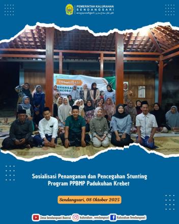 Sosialisasi Penanganan dan Pencegahan Stunting Program PPBMP Padukuhan Krebet