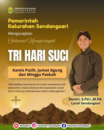 Selamat Memperingati Tri Hari Suci