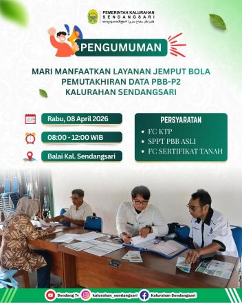 Pengumuman Layanan Jemput Bola Pemutakhiran Data PBB-P2